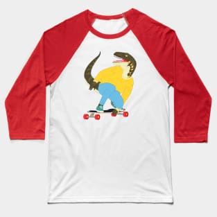 Skate Raptor Baseball T-Shirt